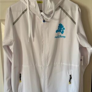 Disney runDisney 2025 White Hooded Running Jacket